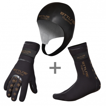 BTTLNS Neoprene thermal accessories bundle gold 
