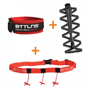 BTTLNS Triathlon accessories discount package red