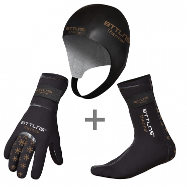 BTTLNS Neoprene thermal accessories bundle gold 