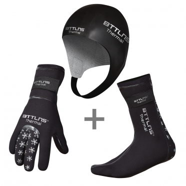 BTTLNS Neoprene thermal accessories bundle silver 