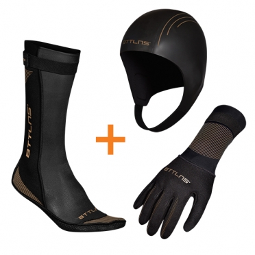 BTTLNS Neoprene accessories bundle gold