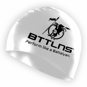 BTTLNS Silicone swimcap white Absorber 2.0