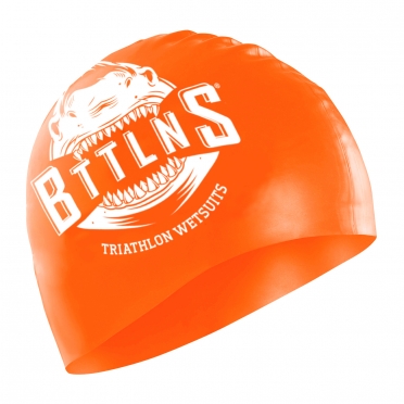 BTTLNS Silicone swimcap neon-orange Shark Absorber 2.0 