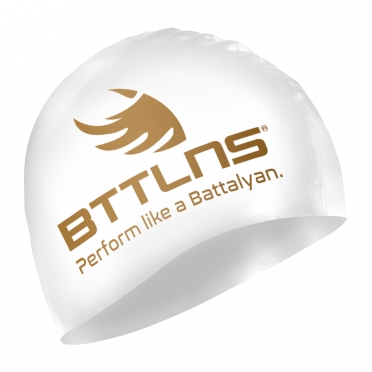 BTTLNS Absorber 2.0 Silicone swimcap white/gold