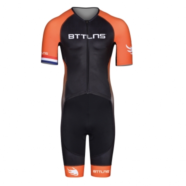 BTTLNS Gods trisuit short sleeve Typhon 2.0 black/orange