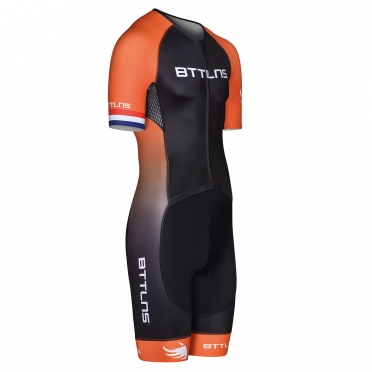 BTTLNS Gods trisuit short sleeve Typhon 2.0 black/orange 