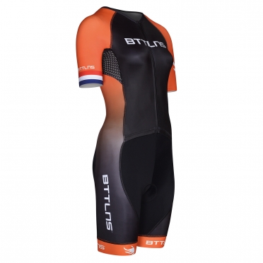 BTTLNS Goddess trisuit short sleeve Typhon 2.0 black/orange 