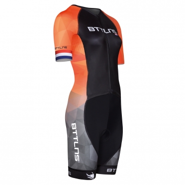 BTTLNS Typhon 2.0 SE trisuit short sleeve orange Goddesses 