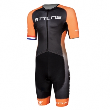 BTTLNS Gods trisuit short sleeve Typhon 2.0 black/orange