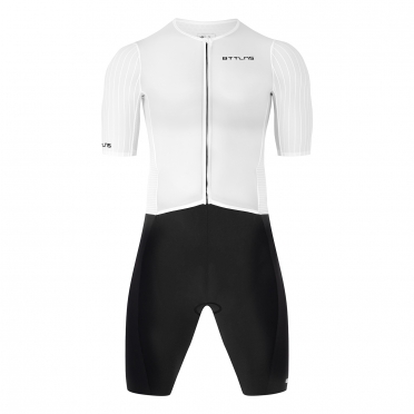 BTTLNS Zephyros ONE Hyper Aero Mens Short Sleeve Trisuit Divine Black/Pearl White 