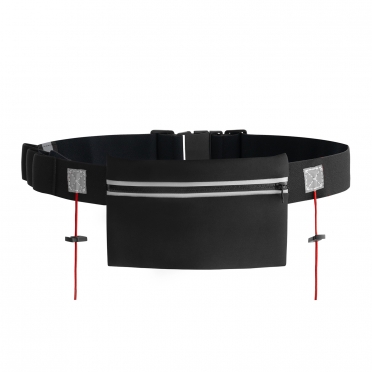 BTTLNS  Hyperion 1.0 race belt with neoprene zip pocket Divine Black 
