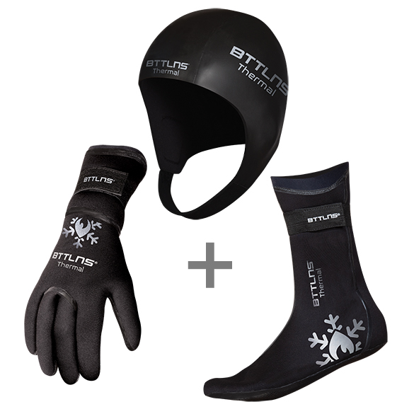 BTTLNS Neoprene thermal accessories bundle silver 0121022-097