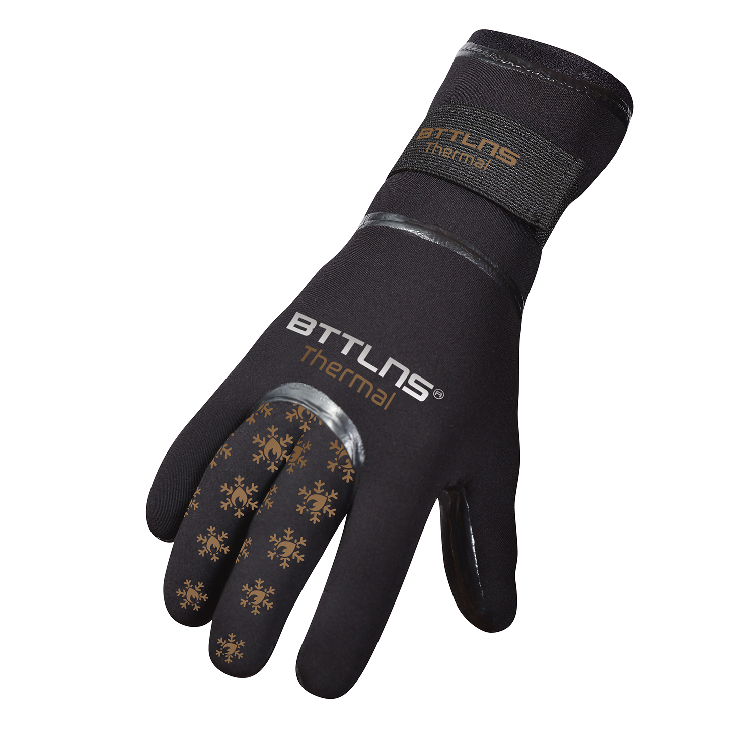 BTTLNS Neoprene thermal swim gloves Chione 1.0 gold  0121016-087