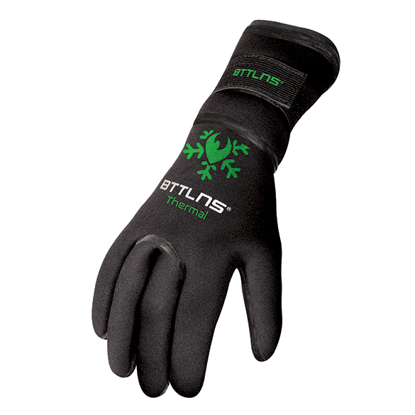 BTTLNS Neoprene thermal swim gloves Chione 1.0 green 0121016-037