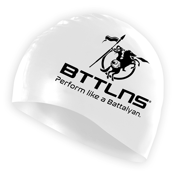 BTTLNS Silicone swimcap white Absorber 2.0 0318005-001