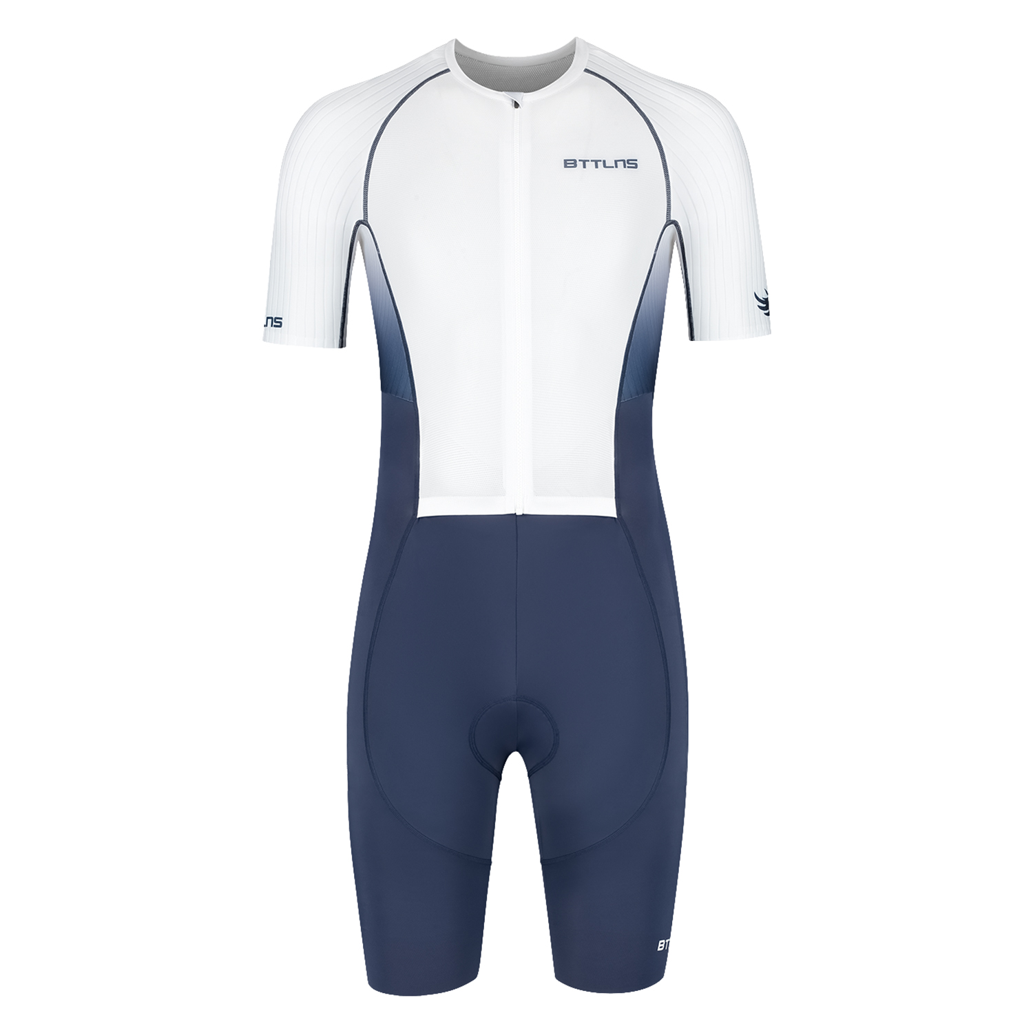 BTTLNS Nemean 1.0 pro aero trisuit short sleeve Immortal Blue/Pearl White Gods 0223001-105