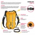 BTTLNS Saferswimmer 35 liter backpack buoy Tethys 1.0 Yellow  0221003-032